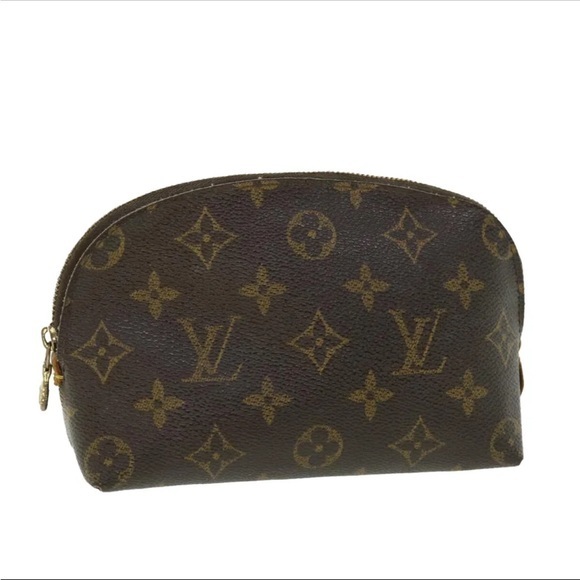 LOUIS VUITTON Monogram Pochette Cosmetic PM Cosmetic Pouch M47515 LV Auth 50453 - Picture 1 of 14